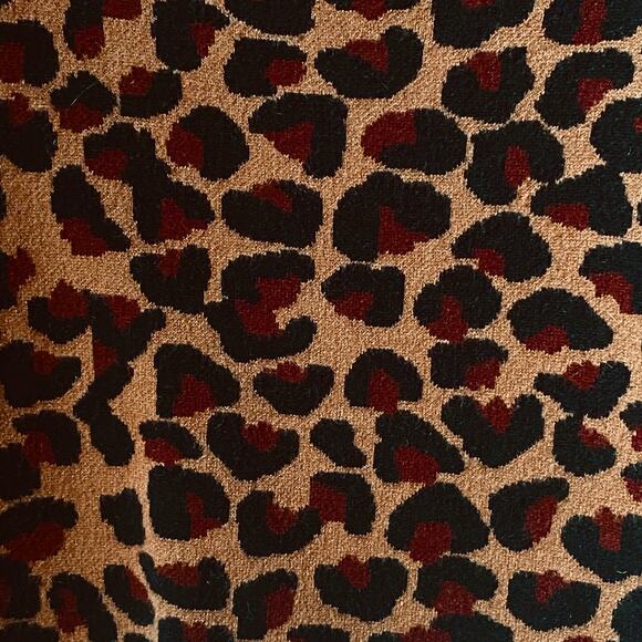 LPA Revolve Mia Top Leopard Print Fitted Square Neck Black Brown Size Small - Picture 5 of 9